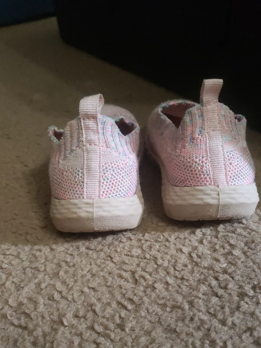 Carter's Little Girls Knit Slip-On Sneakers - Light Pink